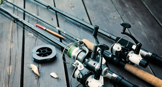 Image of some fishing rods